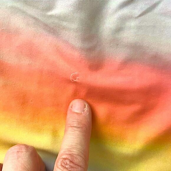 🌴Old Navy Ombre Sunset Rash Slim Fit Guard Girls Large Short Sleeve - Picture 4 of 7